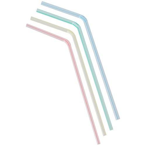 サンナップ まがるカラーストロー ミニ 16cm S-100KS 1パック(100本)(ご注文単位1パック)【直送品】