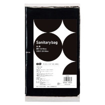 TANOSEE　サニタリーバッグ　黒　1パック（50枚）（ご注文単位1パック）【直送品】