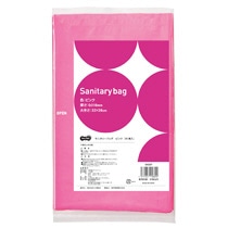 TANOSEE　サニタリーバッグ　ピンク　1パック（50枚）（ご注文単位1パック）【直送品】