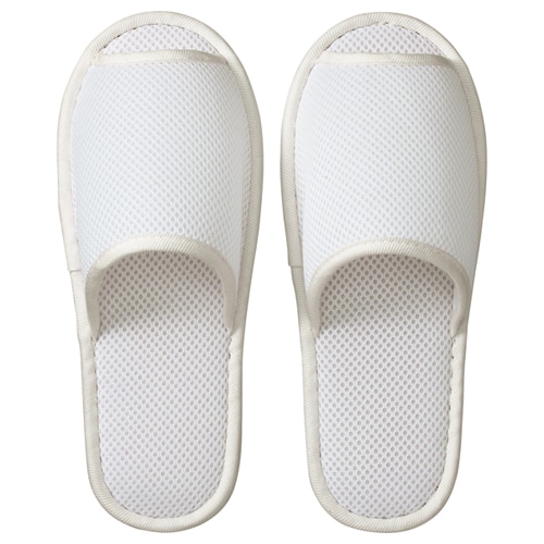 TANOSEE　ウォッシャブル　メッシュスリッパ　ホワイト　1足（ご注文単位1足）【直送品】