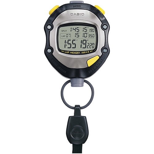 カシオ ストップウォッチ 1/1000秒計測 5気圧防水機能 ブラック HS-70W-1JH 1個(ご注文単位1個)【直送品】