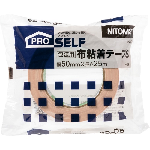 ニトムズ　布粘着テープS　PK-28　50mm×25m　J5410　1巻（ご注文単位1巻）【直送品】