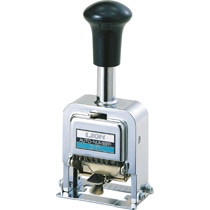 ライオン事務器　ナンバリング　C型　6桁7様式　E字体　ABC分類用　C-75　1台（ご注文単位1台）【直送品】