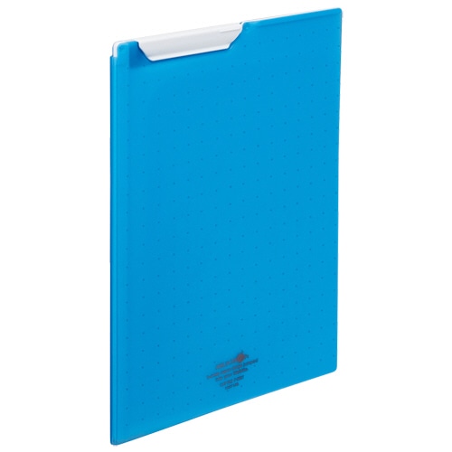 リヒトラブ　AQUA　DROPs　クリップファイル　A4　青　F-5067-8　1枚（ご注文単位1枚）【直送品】