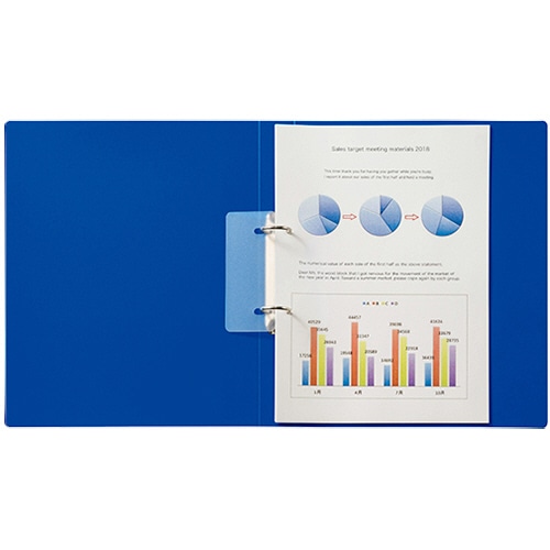 ライオン事務器 リングファイル MINANO(ミナノ) A4タテ 2穴 200枚収容 背幅35mm ブラック RF-223M 1冊(ご注文単位1冊)【直送品】