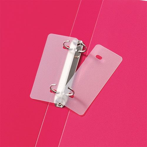 ライオン事務器 リングファイル MINANO(ミナノ) B6ヨコ 2穴 200枚収容 背幅35mm レッド RF-228M 1冊(ご注文単位1冊)【直送品】