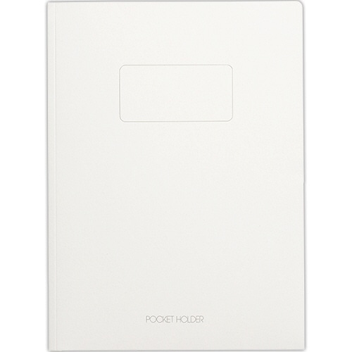 ライオン事務器　ポケットホルダー　両面ポケット　A4（見開きA3）　オフホワイト　No.54N　1枚（ご注文単位1枚）【直送品】
