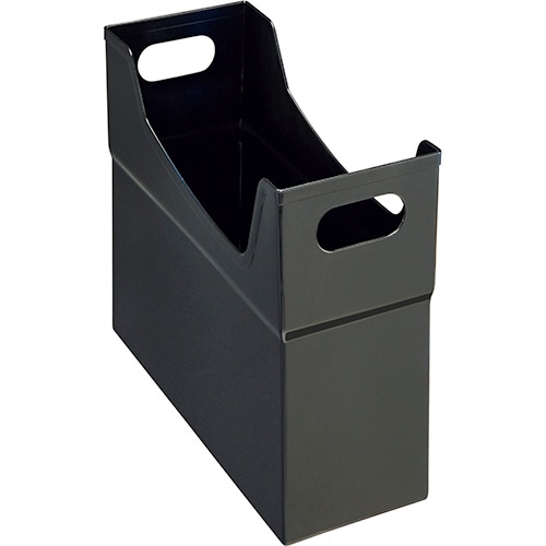 ライオン事務器 フリーボックス PP製 A4ヨコ 背幅127mm ブラック CS-110P 1個(ご注文単位1個)【直送品】