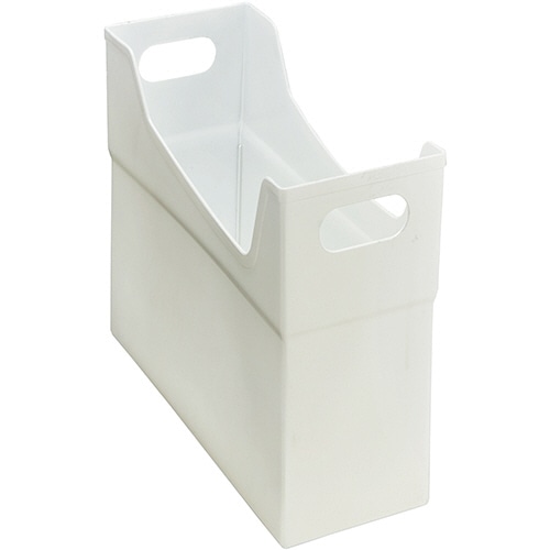 ライオン事務器 フリーボックス PP製 A4ヨコ 背幅127mm ホワイト CS-110P 1個(ご注文単位1個)【直送品】