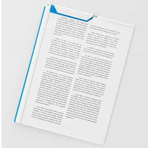 リヒトラブ AQUA DROPs クリップファイル A4 赤 F-5067-3 1枚(ご注文単位1枚)【直送品】