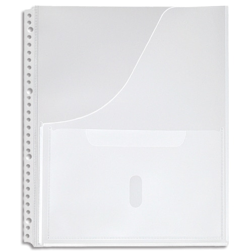 キングジム　スキットマン　取扱説明書ファイル用ポケット　A4タテ　30穴（2穴・4穴兼用）　2630P　1パック（4枚）（ご注文単位1パック）【直送品】