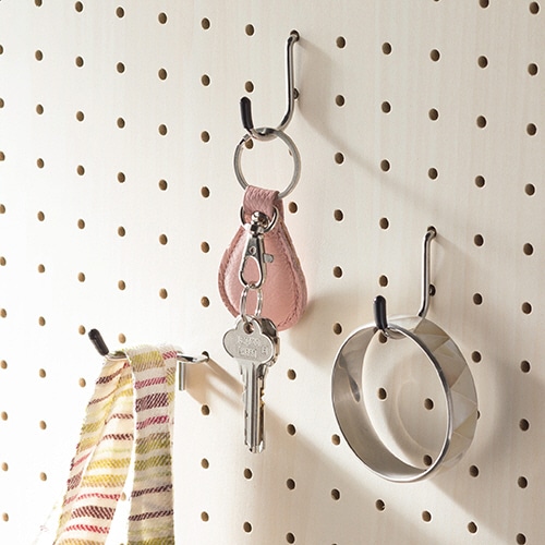 光 パンチングボードパーツ フックT 小 キャップ黒 PBTF-71 1パック(4個)(ご注文単位1パック)【直送品】