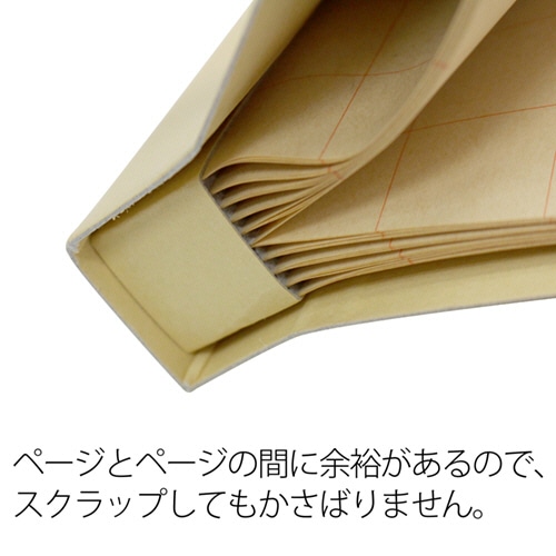 プラス スクラップブック(両面クラフト紙) A4タテ 台紙30枚付 背幅25mm SB-110 1冊(ご注文単位1冊)【直送品】