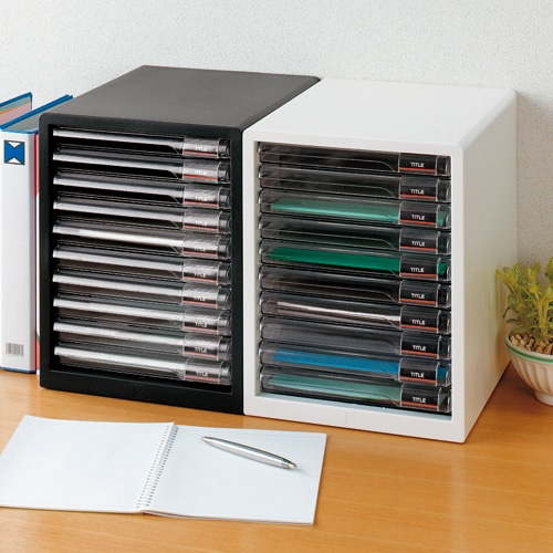 アイリスオーヤマ レターケース A4タテ スリム10段 ライトグレー L-10SR 1台(ご注文単位1台)【直送品】