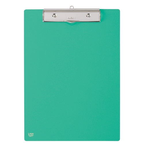 ライオン事務器 PETカラー用箋挟 A4タテ グリーン No.220K 1枚(ご注文単位1枚)【直送品】