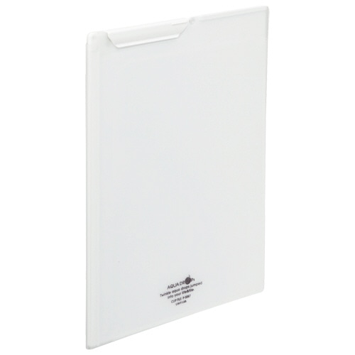 リヒトラブ　AQUA　DROPs　クリップファイル　A4　乳白　F-5067-1　1枚（ご注文単位1枚）【直送品】