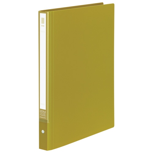コクヨ　クリヤーブック＜NEOS＞　替紙式　A4タテ　30穴　10ポケット付属　背幅27～40mm　ライトオリーブ　ラ-NE720G　1冊（ご注文単位1冊）【直送品】