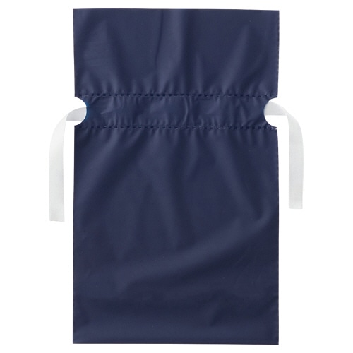 店研創意　ストア・エキスプレス　梨地リボン付ギフトバッグ　ネイビー　17cm　1パック（20枚）（ご注文単位1パック）【直送品】