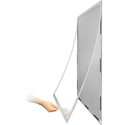 土屋工業　ポスターフィット　枠色シルバー　背面マグネットシート付　A1サイズ　外寸640×887mm　POFIT-A1-MG　1枚（ご注文単位1枚）【直送品】