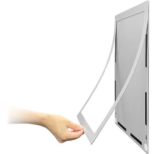 土屋工業 ポスターフィット 枠色シルバー 背面マグネットシート付 A3サイズ 外寸343×466mm POFIT-A3-MG 1枚(ご注文単位1枚)【直送品】