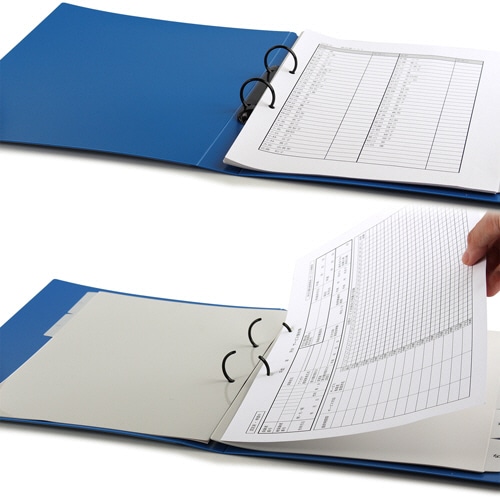 プラス たすけあ 提供票ファイル A4タテ ネイビー FL-806RF 1冊(ご注文単位1冊)【直送品】