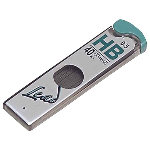 プラチナ　プラチナシャープ芯　P-LEAD　0.5mm　HB　シン5Q-200A#4　1個（40本）（ご注文単位1個）【直送品】
