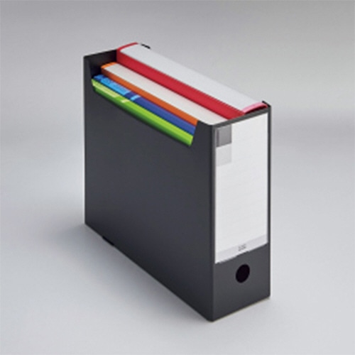 ライオン事務器 ボックスファイル(ミナノ) A4ヨコ 背幅102mm ブルー BF-632M 1冊(ご注文単位1冊)【直送品】