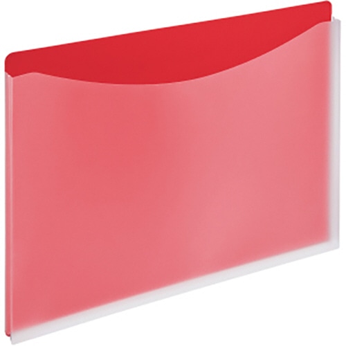 ライオン事務器　ホルダーファイル（ビジカル）　A4ヨコ　235×313mm　レッド　PH-12B　1冊（ご注文単位1冊）【直送品】