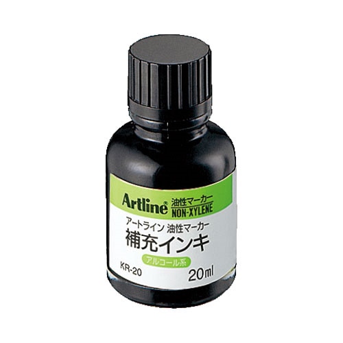 シヤチハタ　アートライン補充インキ　20ml　黒　KR-20　1個（ご注文単位1個）【直送品】