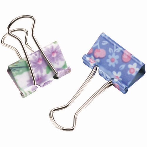 ソニック　花柄ダブルクリップ　中　口幅25mm　GP-471　1パック（10個）（ご注文単位1パック）【直送品】