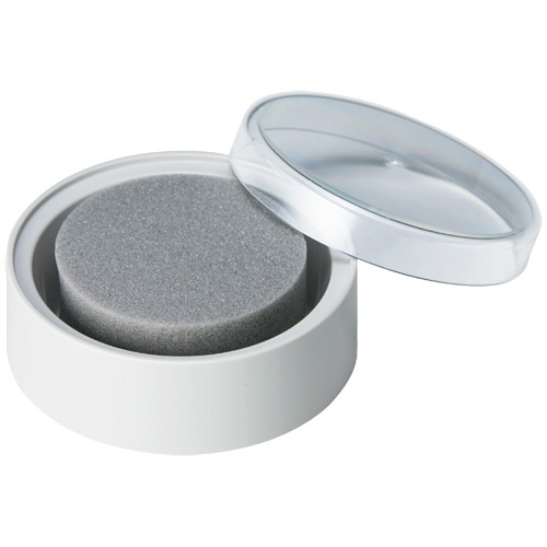 シヤチハタ 抗菌剤入り事務用スポンジ 丸型 (蓋付) MSK-1EC 1個(ご注文単位1個)【直送品】