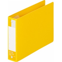 ライオン事務器　ペットファイル　B6ヨコ　2穴　180枚収容　背幅35mm　黄　No.60-B6E　1冊（ご注文単位1冊）【直送品】