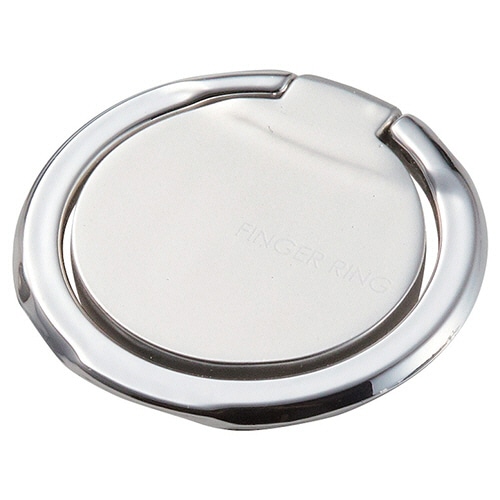 エレコム フィンガーリング(薄型) シルバー P-STRSLSV 1個(ご注文単位1個)【直送品】