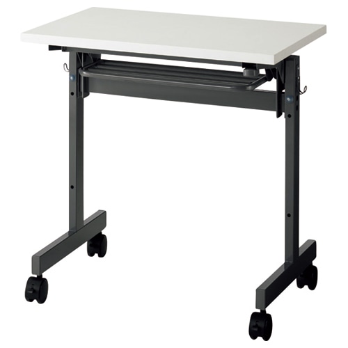 アール・エフ・ヤマカワ　フォールディングテーブル　1人用　幅700×奥行450mm　ホワイト　SHFT-0745W-4WH　1台（ご注文単位1台）【直送品】