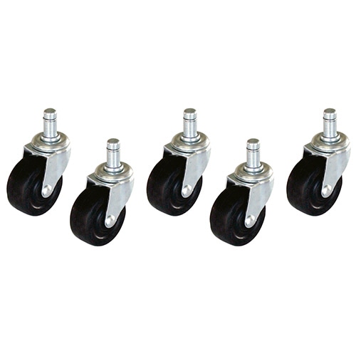 ナカバヤシ ゴム単輪キャスター CA-G02 1セット(5個)(ご注文単位1セット)【直送品】