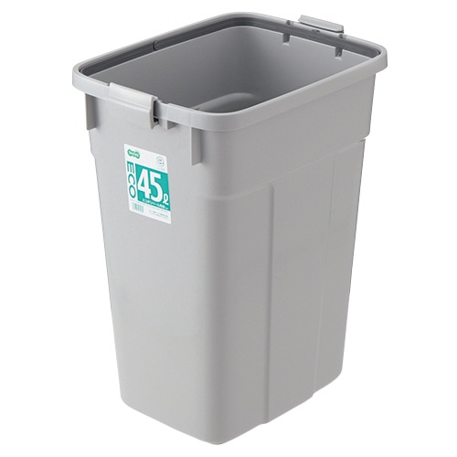 TANOSEE　エコポリペール　角型　45L　本体　グレー　1個（ご注文単位1個）【直送品】