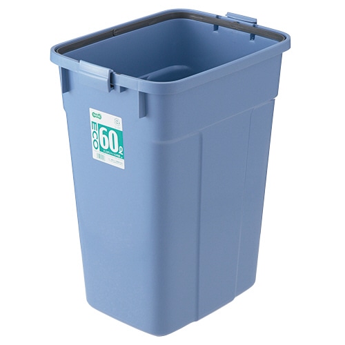 TANOSEE　エコポリペール　角型　60L　本体　ブルー　1個（ご注文単位1個）【直送品】