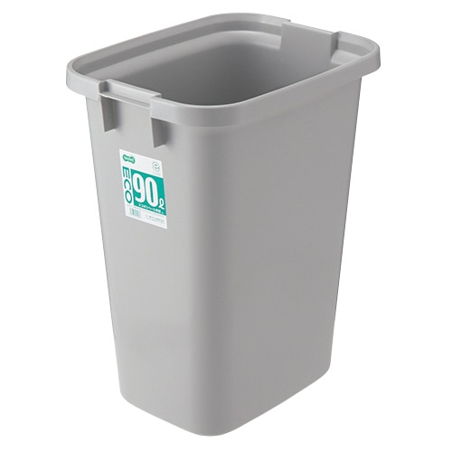TANOSEE　エコポリペール　角型　90L　本体　グレー　1個（ご注文単位1個）【直送品】