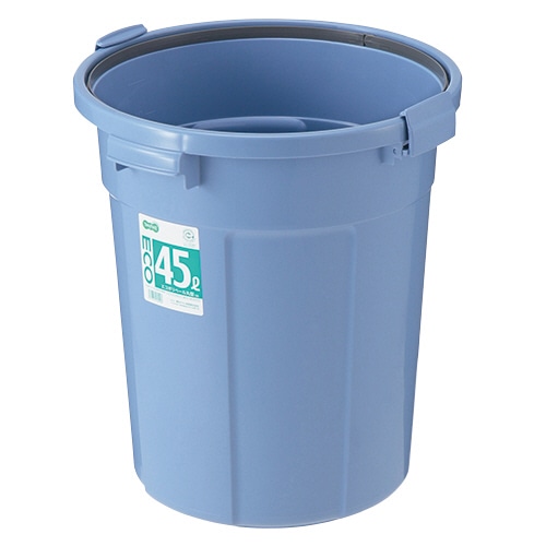 TANOSEE　エコポリペール　丸型　45L　本体　ブルー　1個（ご注文単位1個）【直送品】