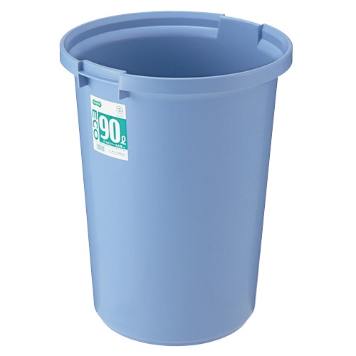 TANOSEE　エコポリペール　丸型　90L　本体　ブルー　1個（ご注文単位1個）【直送品】