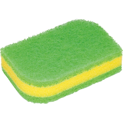 3M スコッチ・ブライト 抗菌ウレタンスポンジたわし リーフ型 3層 グリーン SS-72KG 1個(ご注文単位1個)【直送品】