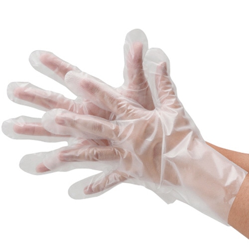 川西工業 ポリエチレン手袋 外エンボス クリア S #2012 1箱(100枚)(ご注文単位1箱)【直送品】