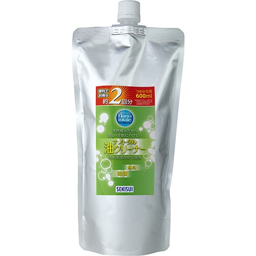 積水マテリアルソリューションズ　ナノトタル　油クリーナー　詰替用　600ml　1個（ご注文単位1個）【直送品】