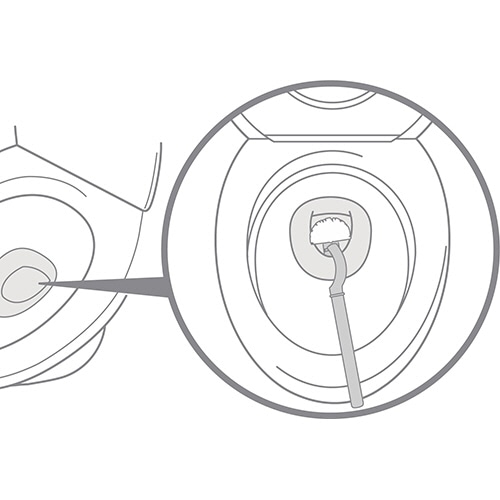 マーナ　抗菌SLIMトイレブラシ・W　ホワイト　W630W　1個（ご注文単位1個）【直送品】