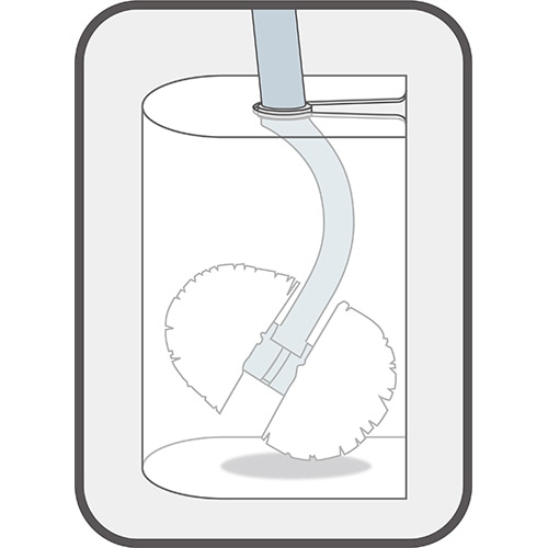 マーナ　抗菌SLIMトイレブラシ・W　ホワイト　W630W　1個（ご注文単位1個）【直送品】