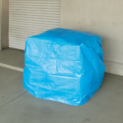 アイネット　ブルーシート#3000　5.3×5.3m　ML0222　1枚（ご注文単位1枚）【直送品】