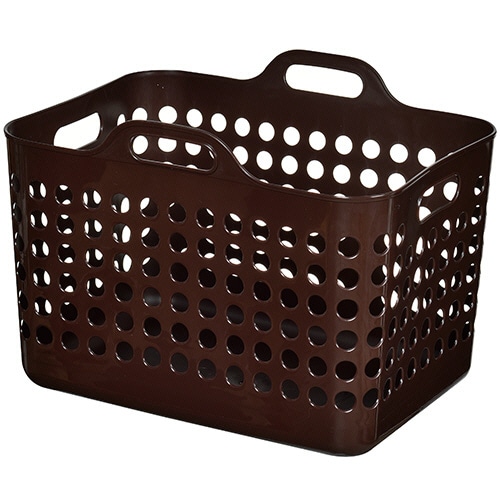 ヒマラヤ化学 ポピンズバスケット 角型 M ブラウン NO1571BR 1個(ご注文単位1個)【直送品】