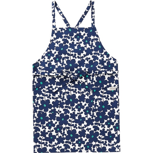 レップ エプロン セルマ ブルー 1枚(ご注文単位1枚)【直送品】