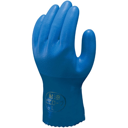 ショーワグローブ　No.650　耐油ビニローブ　3L　ブルー　NO650-3L　1双（ご注文単位1双）【直送品】
