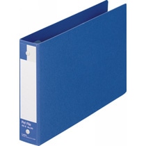 ライオン事務器　ペットファイル　A5ヨコ　2穴　180枚収容　背幅35mm　青　No.60-A5E　1冊（ご注文単位1冊）【直送品】